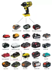 Battery Adapter for Stanley 18V ( Not V20 ) Tools ( Jadapters )