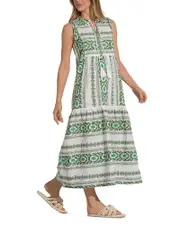 Elan Sleeveless Maxi Swim Cover-Up Dress