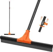 Floor Squeegee Heavy Duty with 148 Cm Long Handle, Rubber Scraper Broom for Wet