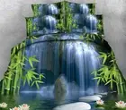 Quiet Bamboo Forest 3D Printing Duvet Quilt Doona Covers Pillow Case Bedding Set