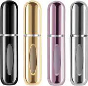 Travel Perfume Bottle Refillable 5Ml, 4 Pack Mini Atomizer - Pocket Size - Pe...