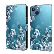 Phone Case For iPhone 16 iPhone 15 iPhone 14 13 12 11 Pro Max Plus Mini Wallet Case Flip Cover with Stand Holder Magnetic Card Slot Butterfly Flower Flower Flo