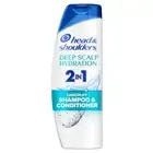 Head and Shoulders 2 in 1 Dandruff Shampoo and Conditioner, Deep Scalp 12.5 oz