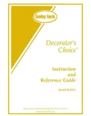 Baby Lock Decorator's Choice BLDC2 Instruction Manual PDF ON USB