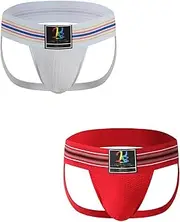 KAREN SPACE 3 inches Wide Waistband Jockstraps for Men, Men's Sexy Jock Strap Underwear Classic Athletic Supporter