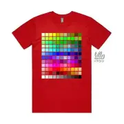 Colour Chart T-Shirt, Pantone T-Shirt, Pantone Colour Chart Print, Designer