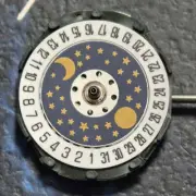 Miyota 2005 Quartz Watch Movement Japan Made Double Calendar Moon Phase Replacem