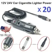 x20 60" 12-24V 5.5x2.1mm Car Cigarette Lighter Socket Power Supply Adapter Cable