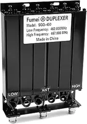 [Fumei] UHF 400-470MHz 30W Duplexer for Radio Repeater with Preset Low Frequency 462MHz & High Frequency 467MHz & N Female connectors