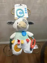 Brand New Carters Cow Activity Toy Clinker & Jingle