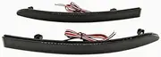 2Pcs Car LED Rear Bumper Reflector Warning Light Brake Light Car For VW Tiguan 2007-2016-Black