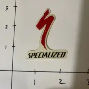 Vtg Genuine Specialized Bikes Headbadge Headtube Decal Sticker
