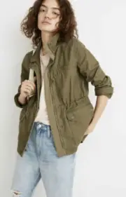 Madewell Dispatch Jacket In Desert Olive Green Sz XS