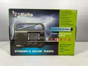 Kaito Dynamo Radio World Receiver Emergency Weather Radio KA009 - Black