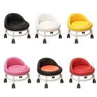 Low Rolling Seat Pedicure Stool Universal Swivel Caster Wheels Shoe Changing