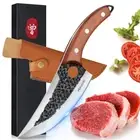 7" Chef Knife - Butcher Knife for Meat, Japanese High Carbon Meat Cleaver Knife