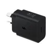 Samsung AC Charger 25W USB-C (2024 GAN Model) - Black (No Cable)
