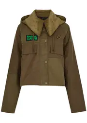 Barbour X Ganni Block Spey Waxed Cotton Jacket - Tan - 12 (UK12 / M) 12 (UK12 / M)
