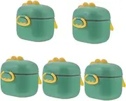 Gatuida 5pcs Infant for Travel Portable Formula Dispenser Leak-Proof Seal 400ml Storage Container for Boys Girls