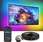TV LED Backlight, RGBIC Smart LED Strip Lights for 55-65 Inch Tvs, Bluetooth and