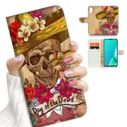 ( For Vivo Y20S ) Wallet Flip Case Cover AJ23930 Sugar Skull