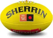 AFLW Replica All Surface Football, Yellow, Size 4