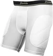 [Franklin Sports] Youth Compression Sliding Shorts - Kids Compression Underwear with Cup Pocket - Padded Baseball Sliding Short