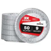 Premium Disposable Pie Pans (50 Pack) - Foil Aluminum Pie Pans 9 Inch 9 inch