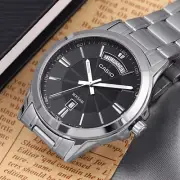 Casio Men MTP-1381D-1AVDF Analog Stainless Steel Band silver Watch Original New