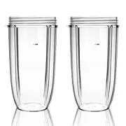 2PCS 32OZ Large Cup for Nutribullet 600W & Pro 900W Blender/Mixer