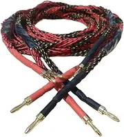 Speaker Cable Banana to Banana Plug Amplifier Speaker Connection Cable Audio Cable(Intermediate 16 Core,1.5m)