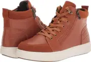 Propét Women's Leather Kasia Sneaker Propet Size 5.5 M Tan / Brown