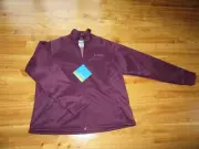 Columbia 1X Lady Ace Deep Purple Slightly Fitted Zip Soft-shell Jacket NWT