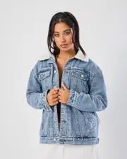 [DESU] DESU Women's Colt Denim Jacket in Heritage Mid Blue Size 6 6 Heritage Mid Blue