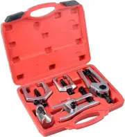 5X Front End Service Tool Kit Ball Joint Tie Rod Set Pitman Arm Puller Remover