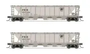 N Scale, H32 Covered Hopper, PRR Car w/black Keystone, Two pack, BLW #7254