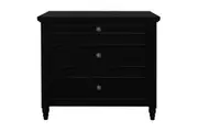 CT Beau Solid Timber 3 Drawer Bedside Table