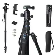 71" Camera Lightweight Foldable Aluminum Tripod & Monopod with 360° Ball Head...