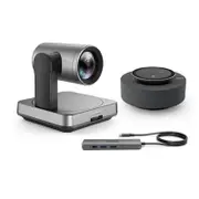 Yealink UVC84 BYOD Teams Video Conference Kit For Medium and Large Rooms, 1x UVC84, MSpeach Speakerphone, 1x BYOD Box, Cost-Effe
