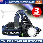 12000000lm LED Headlamp Rechargeable Headlight Light Head Torch Lamp Flashlight