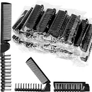 HOFASON 60 Pcs Travel Folding Comb in Bulk, Individually Wrapped Foldable Hair Brush Travel Pocket Mini Hair Comb & Makeup Comb for Women Men Girls Homeless Hotel Shelter Nursing Home Charity Church