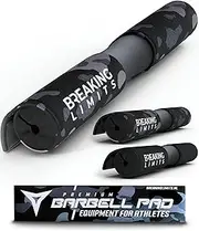 Breaking Limits Barbell Pad - Hip Thrust Pad for Dumbbell Bar, Barbell Squat Pad with Velcro Fastening, Fitness Neck Pad for Squats