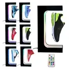 Levitating Shoes Display 360 Rotating Floating LED Light Stand Leather Sneaker