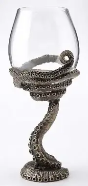 Antique Octopus Tentacle Occult Wine Glass