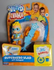 NIP Vlad & Niki- SUPERHERO VLAD WITH CATAPULT Figure Set w/ Bonus Safe Open