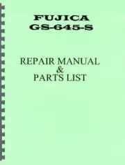 Fujica GS-645-S Camera Service & Repair Manual Reprint