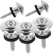 UPKOCH 5pcs Durable Guitar Strap Lock Buttons for Electric Acoustic Bass Secure Pins Easy Installation Resistant Prevents Strap Slipping and Guitar Damage