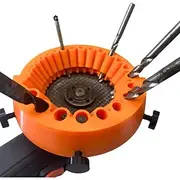 Drill Bit Sharpener, Angle Grinder Drill Bit Sharpener, Power Drill Bit Grinding Attachment, Handheld Drill Bit Sharpener for All Bits, Drill Bit Sharpener for