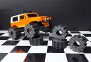 4 New Diamondback SUPER FATTIE FOAMS TIRES for Schaper Tyco Stomper Trucks