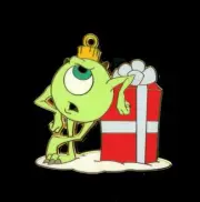 DLR Pixar Holiday Mystery Mike Wazowski LE 200 Disney Pin 58153